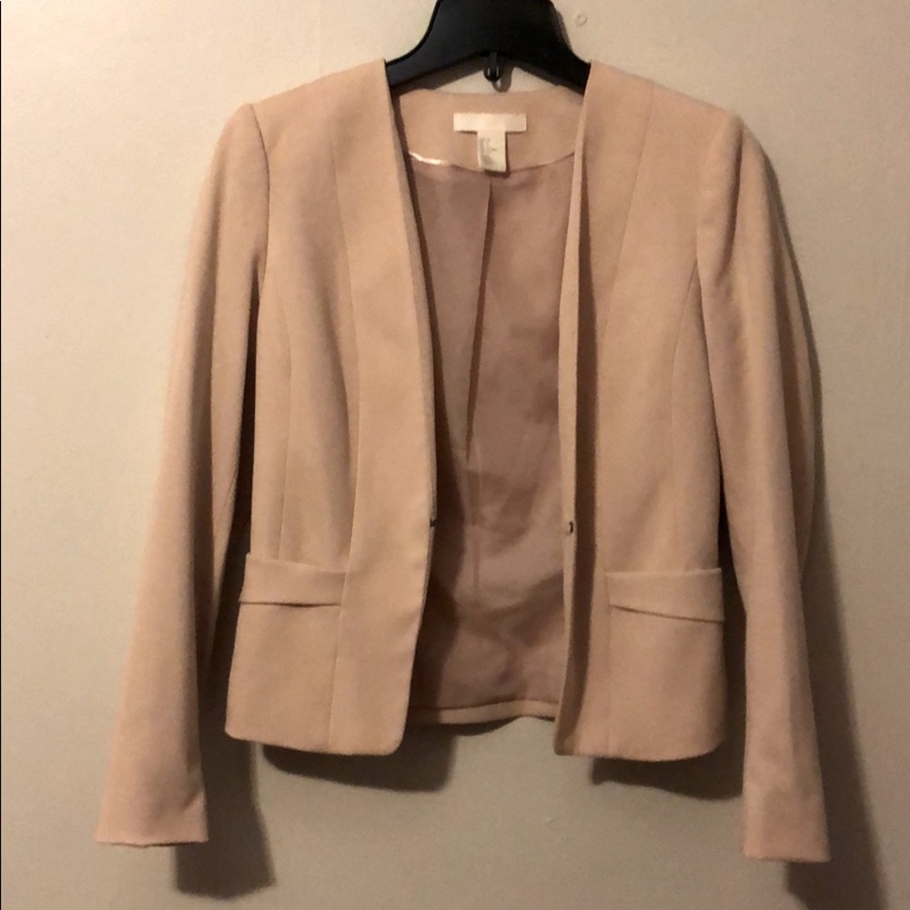 H&M six 6 light pink Blazer